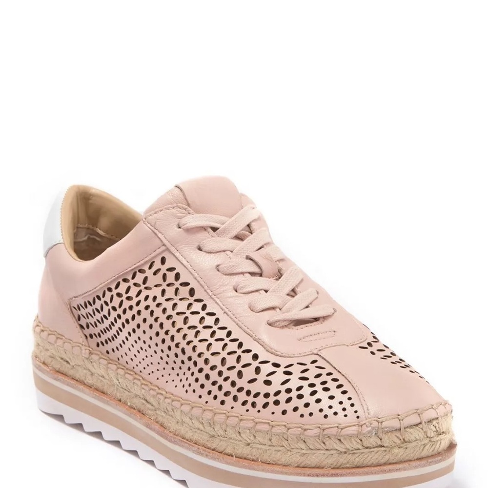 Marc Fisher Pink Perforated Espadrille Sneakers - Walden Espadrille